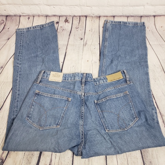 Calvin Klein Womens Straight Leg, Seinne Blue - Picture 7 of 8